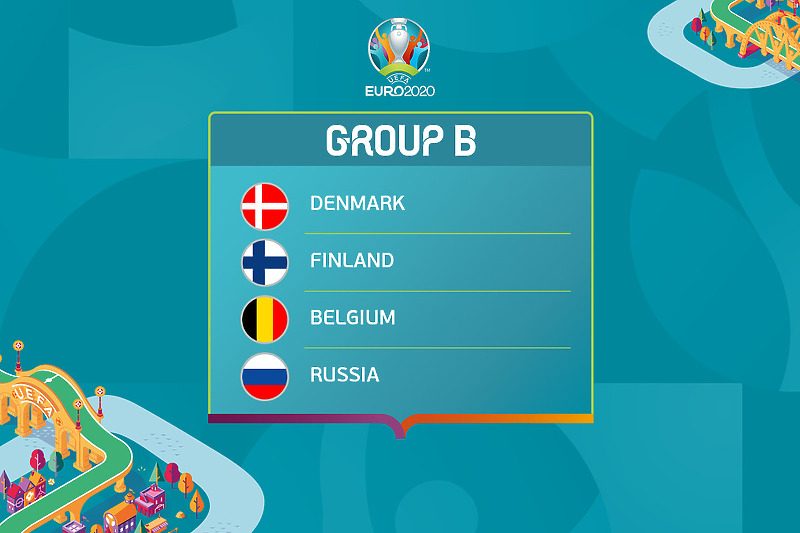 Danska, Finska, Belgija i Rusija igraju u grupi B (Foto: UEFA.com)