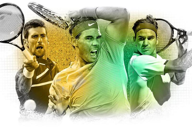 Đoković, Nadal i Federer: Tri najveća tenisera (Foto: Twitter)