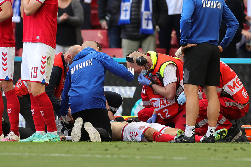 Kleinefeld je otkrio da se Eriksen prilično brzo probudio nakon jednog šoka defibrilatorom (Foto: EPA-EFE)