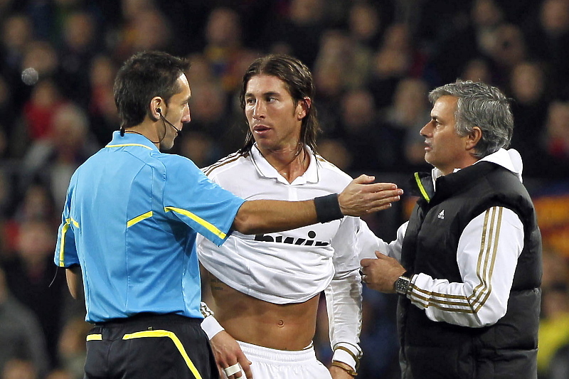 Sergio Ramos i Jose Mourinho iz vremena kad su bili u Real Madridu (Foto: EPA-EFE)