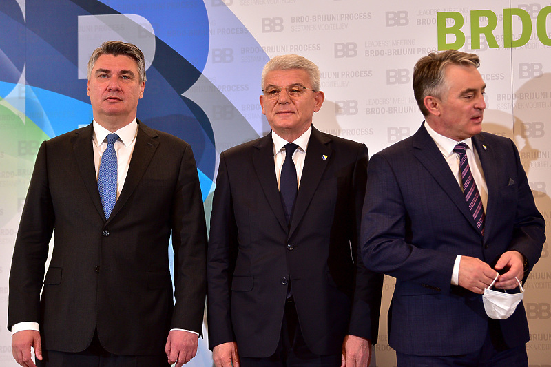 Zoran Milanović, Šefik Džaferović i Željko Komšić (Foto: EPA-EFE)