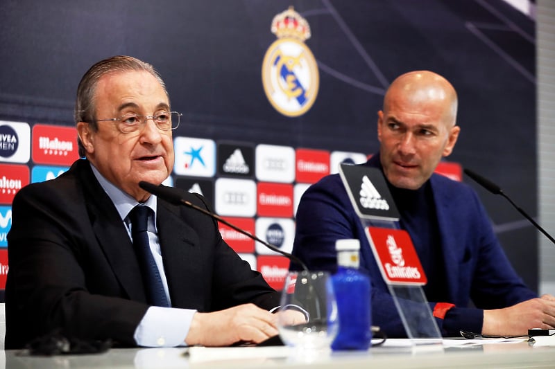 Florentino Perez (lijevo) i Zinedine Zidane (Foto: EPA-EFE)