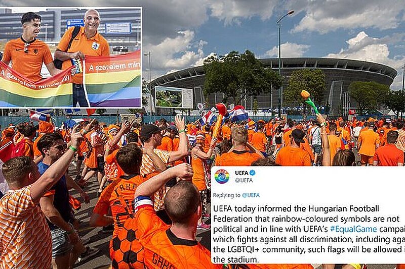Nizozemci dali podršku OneLove kampanji (Foto: Twitter)