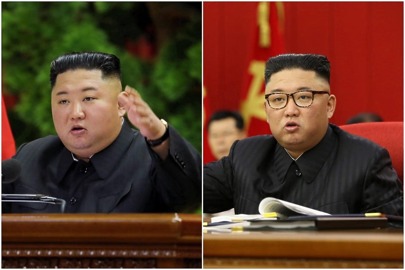 Kim Jong-un prije i trenutno (Foto: EPA-EFE)