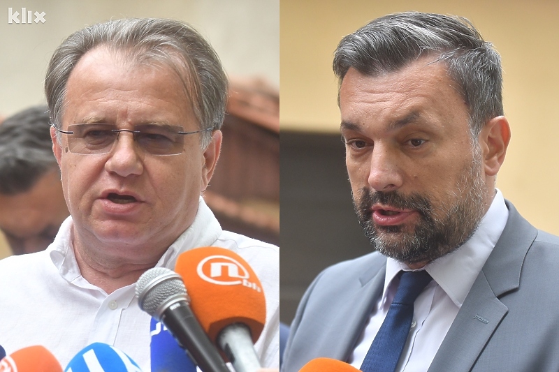 Nermin Nikšić (SDP) i Elmedin Konaković (NiP) (Foto: Klix.ba)