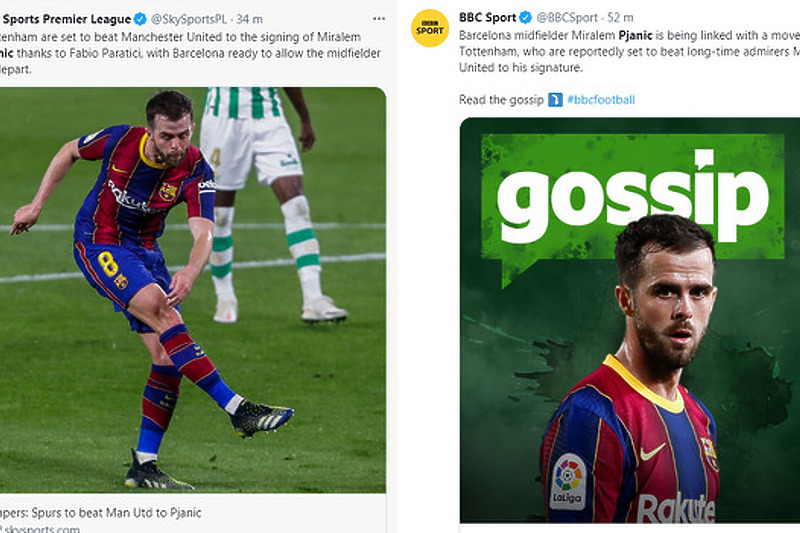 O Pjaniću pišu Sky Sports, BBC... (Foto: Screenshot)