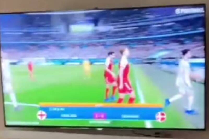 Na televiziji prikazan meč PES-a (Foto: Screenshot)