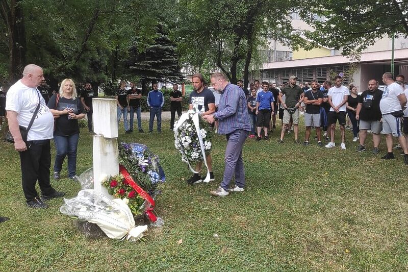 Detalj s obilježavanje godišnjice (Foto: FK Željezničar)