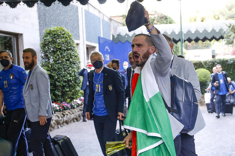 Bonucci nakon povratka u Rim (Foto: EPA-EFE)