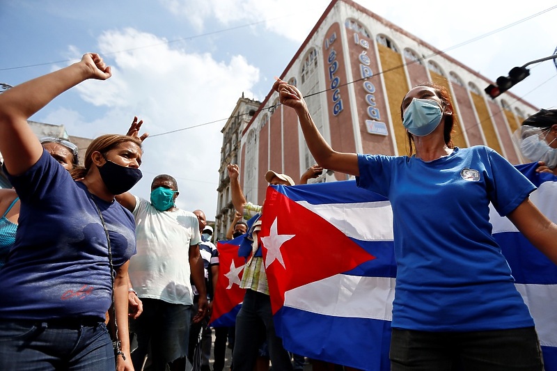 Kubanci izašli na ulice (Foto: EPA-EFE)