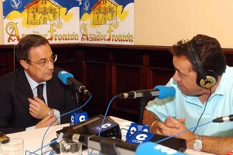 Florentino Perez s novinarom Joseom Antoniom Abellanom 2004. godine (Foto: Marca)