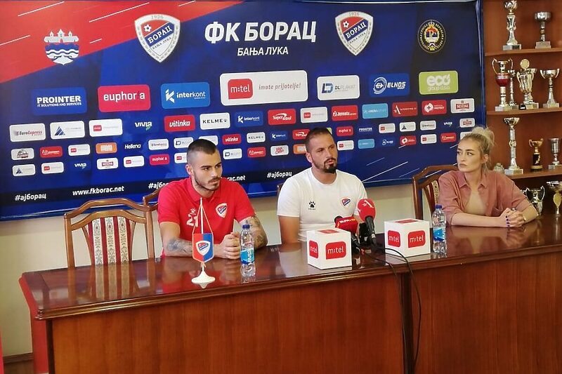 Makismović i Ćetković na današnjoj pressici (Foto: FK Borac)