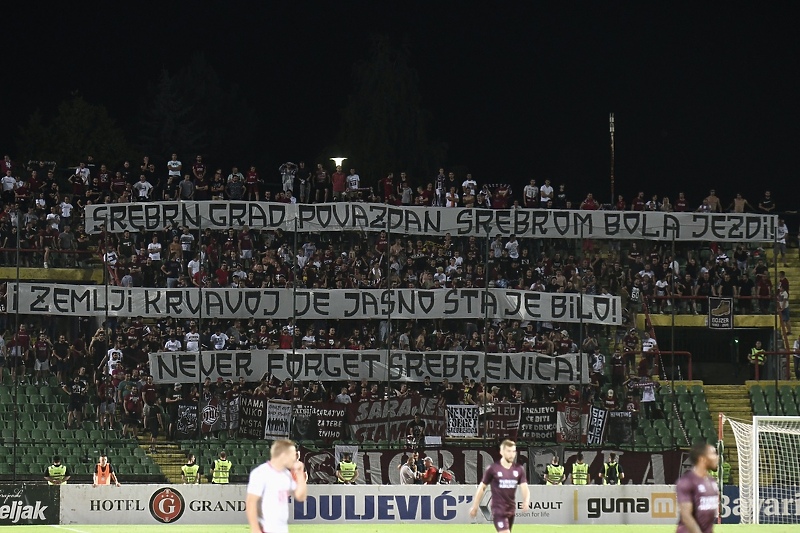 Transparent navijača Sarajeva (Foto: D. S./Klix.ba)