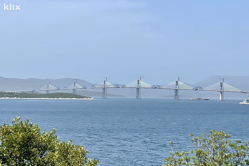 Pelješki most (Foto: Twitter / Darek Ćwiklak)