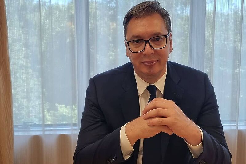 Vučić danas u Briselu (Foto: Instagram)