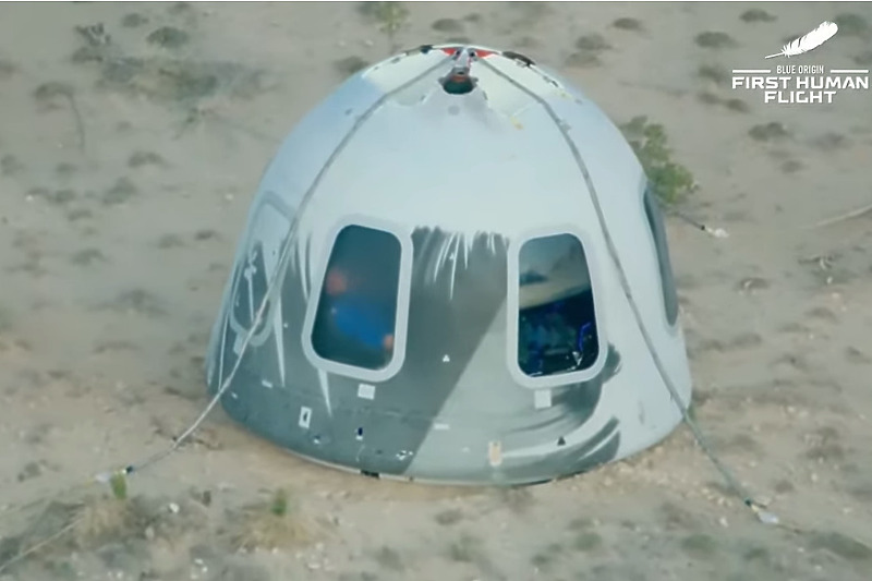 New Shepard poletio u svemir iz pustinje u Zapadnom Teksasu (Foto: Twitter)