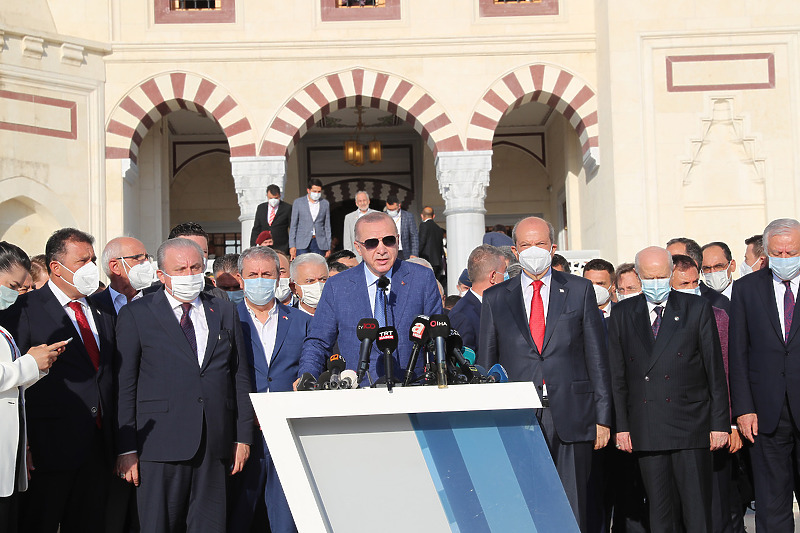 Erdogan na Kipru (Foto: EPA-EFE)