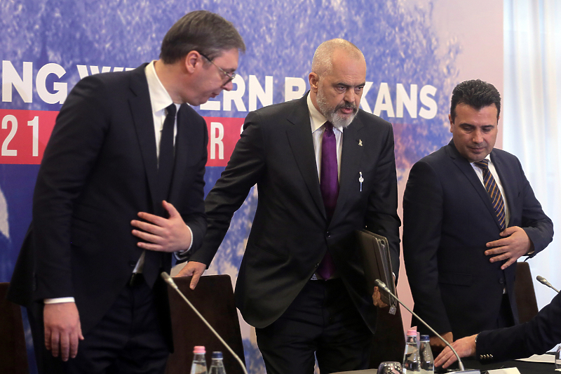 Aleksandar Vučić, Edi Rama i Zoran Zaev (Foto: EPA-EFE)