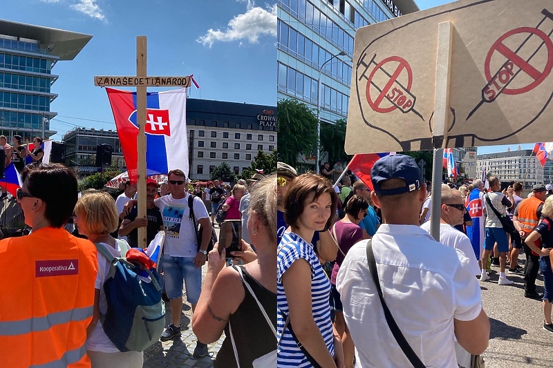Protesti u Bratislavi (Foto: Twitter)