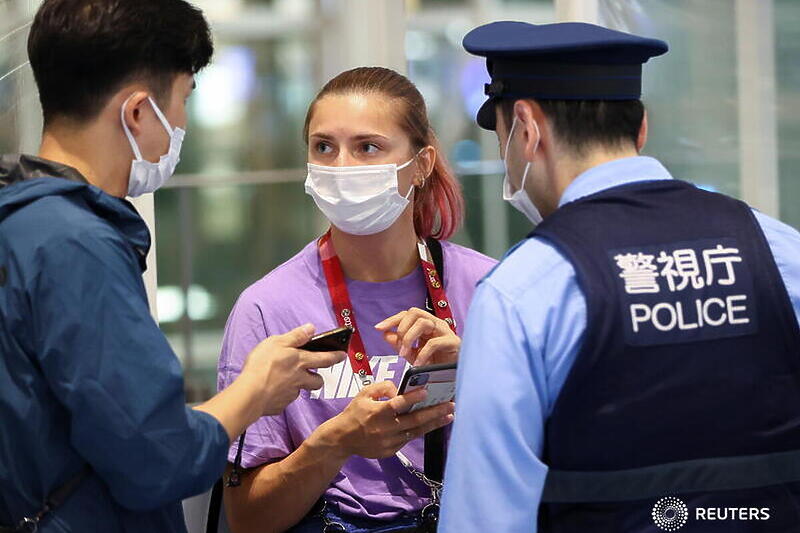 Cimanovskaja je na aerodromu javno zatražila pomoć od japanske policije (Foto: Issei Kato / Reuters)