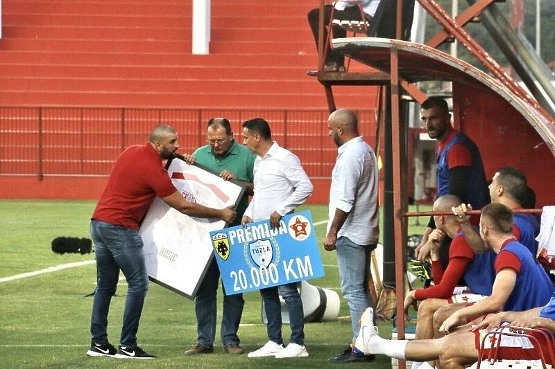 Čelnici Tuzla Cityja su odlučili dodatno motivisati Velež pred meč s AEK-om (Foto: G. Š./Klix.ba)