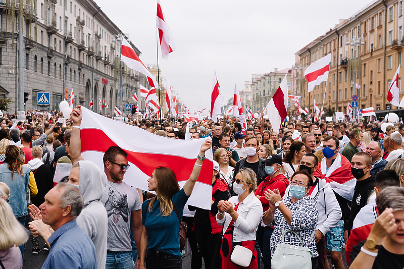 Početak protesta u Minsku prije godinu dana (Foto:Shutterstock)