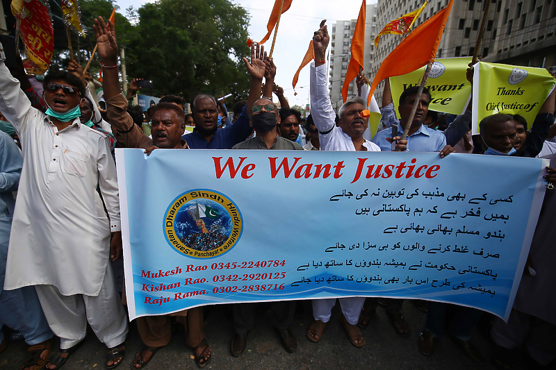 Građani protestuju na ulicama Pakistana zbog odluke suda (Foto: EPA-EFE)