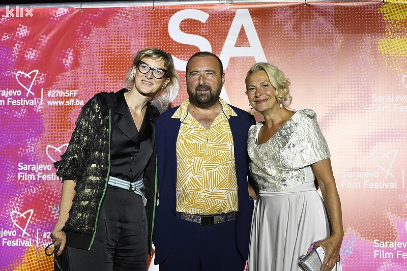 Jasmila Žbanić, Damir Ibrahimović i Jasna Đuričić na SFF Gala partyju (Foto: T. S./Klix.ba)