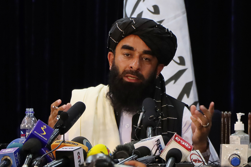 Glasnogovornik talibana održao zanimljivu konferenciju za medije (Foto: EPA-EFE)