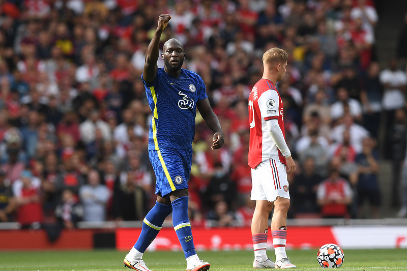 Lukaku slavi pogodak u derbiju protiv Arsenala (Foto: EPA-EFE)