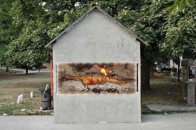 Kućica prikazana kao pečenjara (Foto: Facebook)