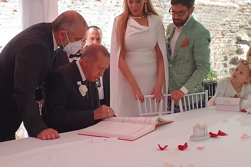 Recep Tayyip Erdogan na vjenčanju Jasmine Izetbegović