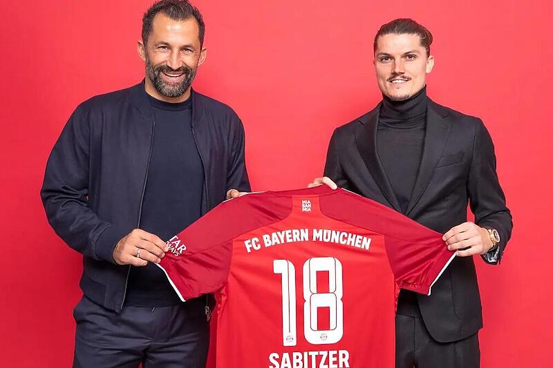 Hasan Salihamidžić i Marcel Sabitzer (Foto: FC Bayern)