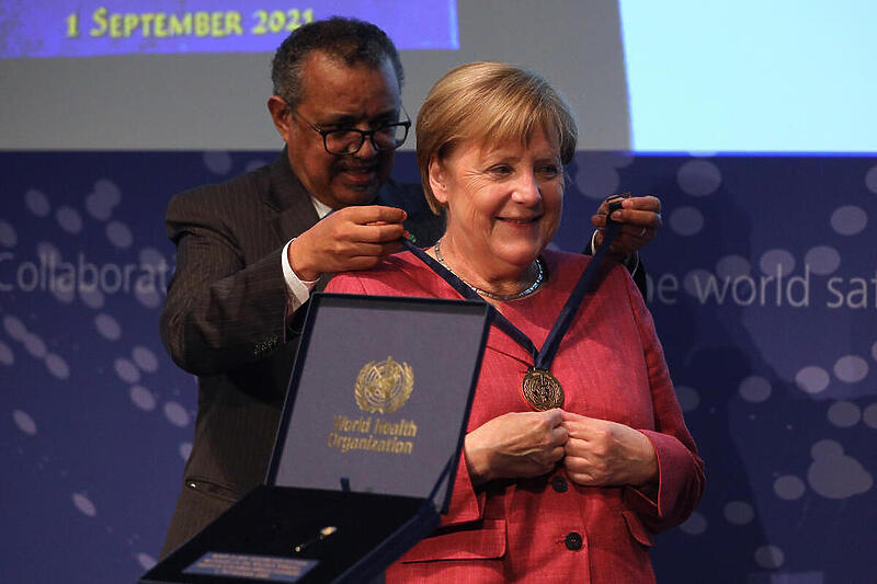 Angela Merkel i Tedros Adhanom (Foto: EPA-EFE)