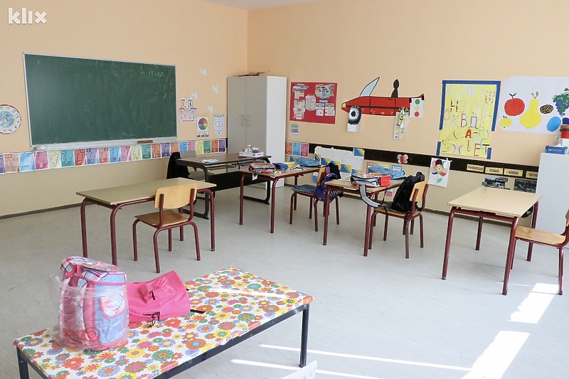 Učionica područne škole u Liplju i danas je prazna (Foto: A. K./Klix.ba)