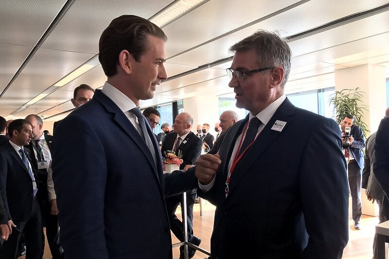 Sebastian Kurz i Denis Zvizdić (Foto: Twitter)