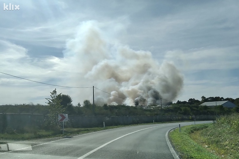 Požar je aktiviran u poslijepodnevnim satima u srijedu (Foto: Čitatelj)