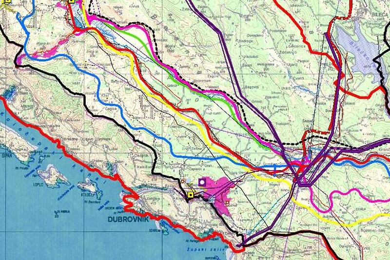 Prijedlog trasa Jadransko-jonske autoceste kroz BiH (Foto: D. S./Klix.ba)