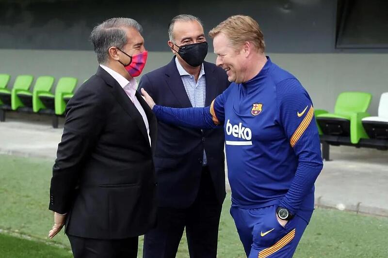 Joan Laporta i Ronald Koeman