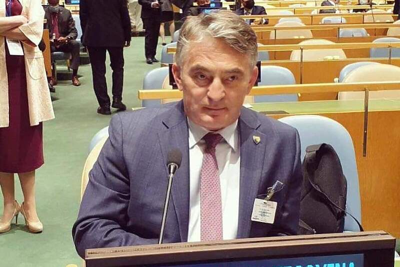 Komšić u Generalnoj skupštini UN-a (Foto: Twitter)