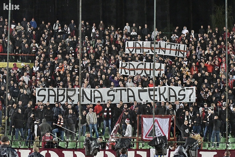 Jedna od parola Hordi zla na sarajevskom derbiju (Foto: T. S./Klix.ba)