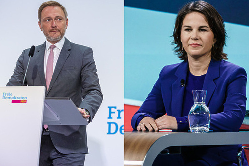 Christian Lindner (FDP) i Annalena Baerbock (Zeleni) (Foto: EPA-EFE)