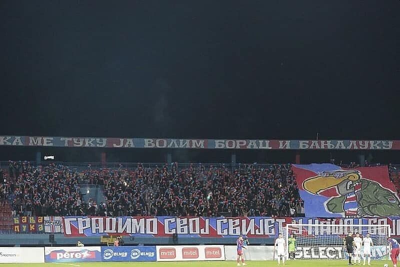 Navijači Borca na meču protiv Sarajeva (Foto: FK Borac Banja Luka)