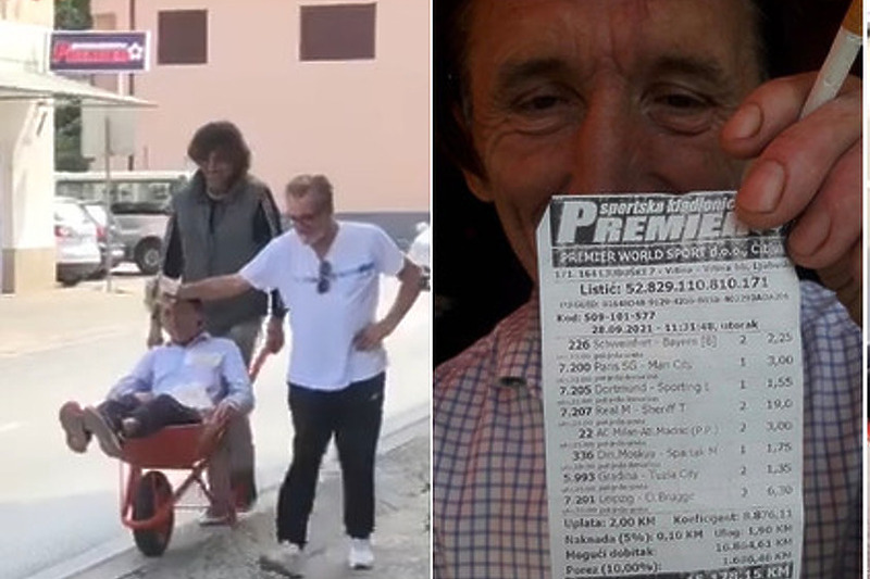 Kladioničar je znao proslaviti dobitak (Foto: Screenshot)