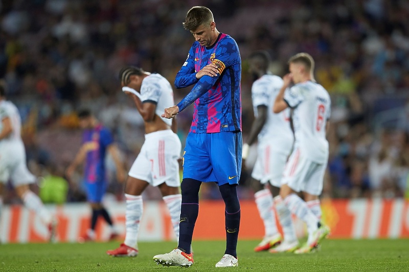 Gerard Pique u meču protiv Bayerna (Foto: EPA-EFE)