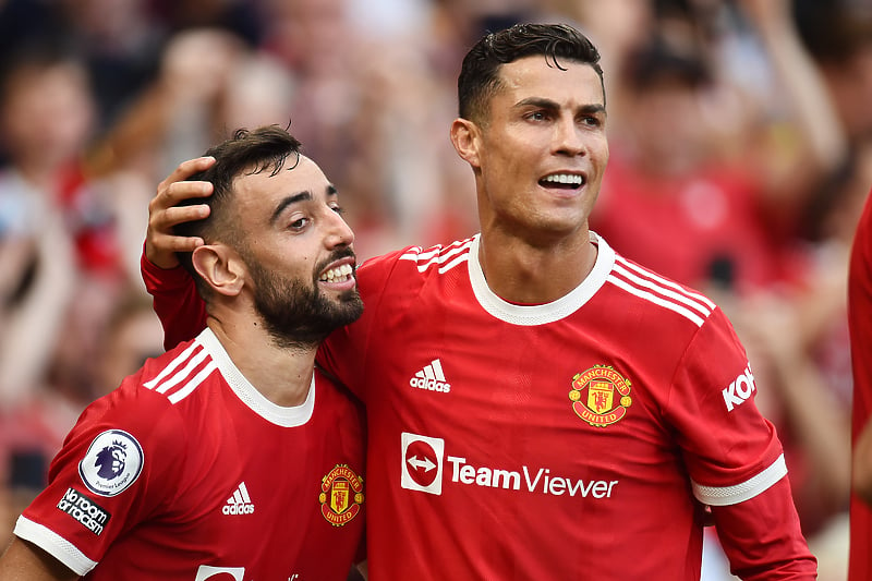 Bruno Fernandes i Cristiano Ronaldo (Foto: EPA-EFE)