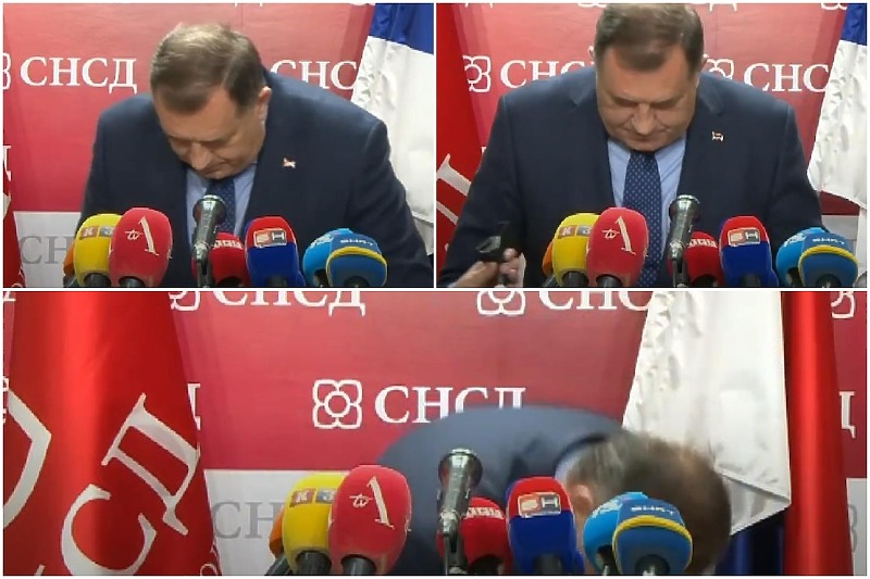 Milorad Dodik na konferenciji za novinare (Foto: Screenshoot)