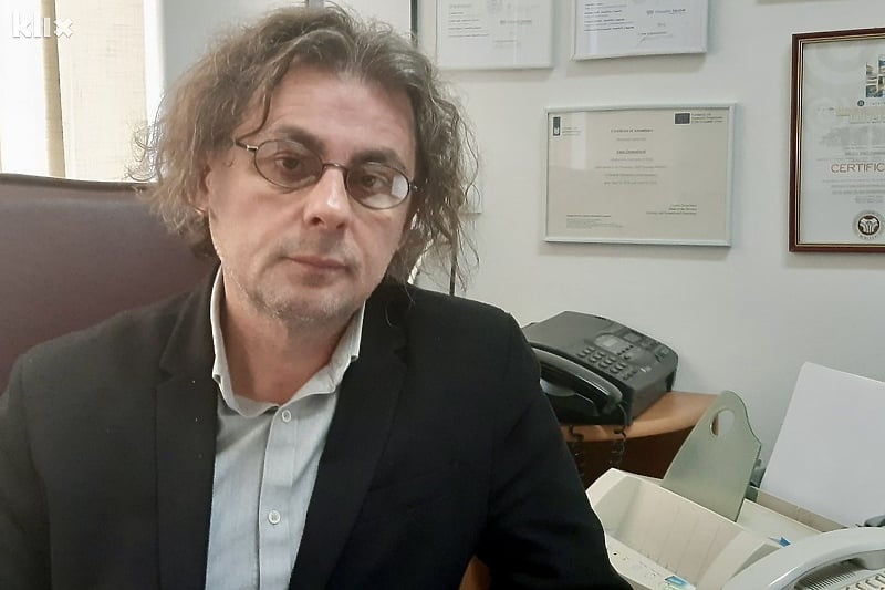 Enes Osmančević je profesor na Univerzitetu u Tuzli (Foto: A. K./Klix.ba)