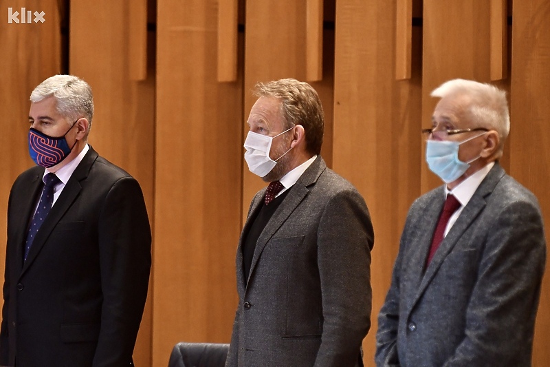 Dragan Čović, Bakir Izetbegović i Nikola Špirić (Foto: T. S./Klix.ba)