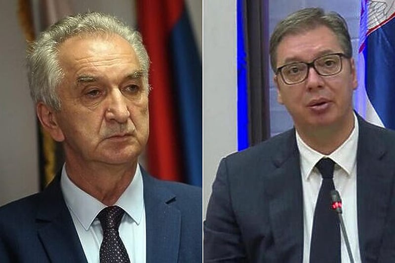 Mirko Šarović i Aleksandar Vučić